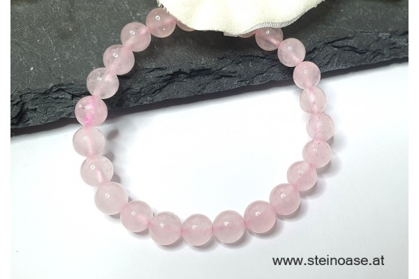 Armband Rosenquarz 6mm